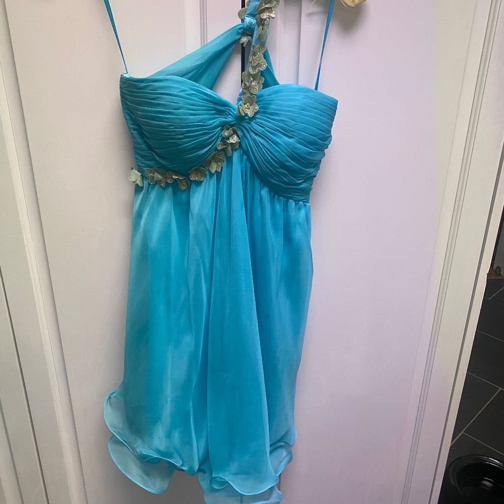 La Femme one shoulder dress